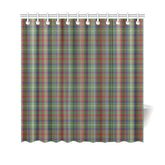 Shaw Green Modern Tartan Shower Curtain